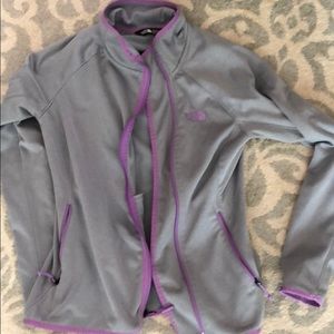 North Face zip up light weight jacket
